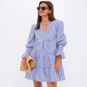 Pomander Place Blue and White Stripe Cotton Poplin Kenzo  M